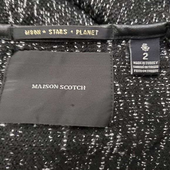 SCOTCH & SODA MAISON Scotch Long Sleeve Dress Black 2 - Picture 7 of 8